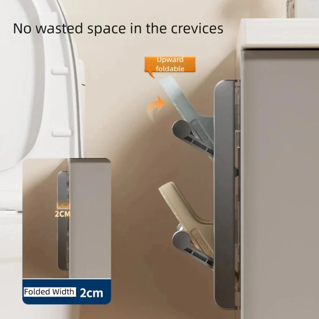 Wall Mounted Shoe Rack with Drainage, Shoe Storage Rack for Bathroom and Hallway, White Space Saving Shoe Organiser_04