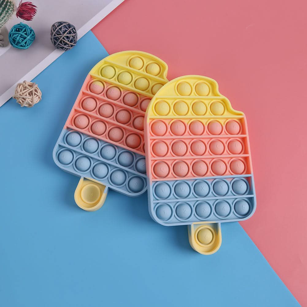 Fidget Toys for Adults and Kids, Pop It Sensory Toys in Silicone, Push Pop Fidget Toy for Relaxation and Concentration