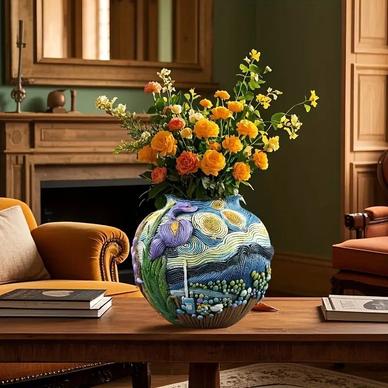 Flower Vase Handmade from Resin