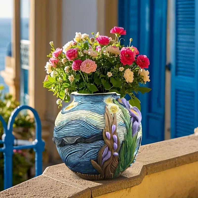 Flower Vase Handmade from Resin, Small Flower Vase for Table Centrepiece – image 4