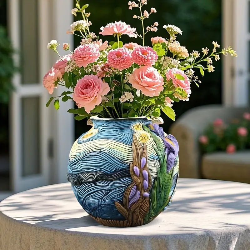 Decorative Vase for Dried Flowers, Flower Vase Handmade from Resin – image 5