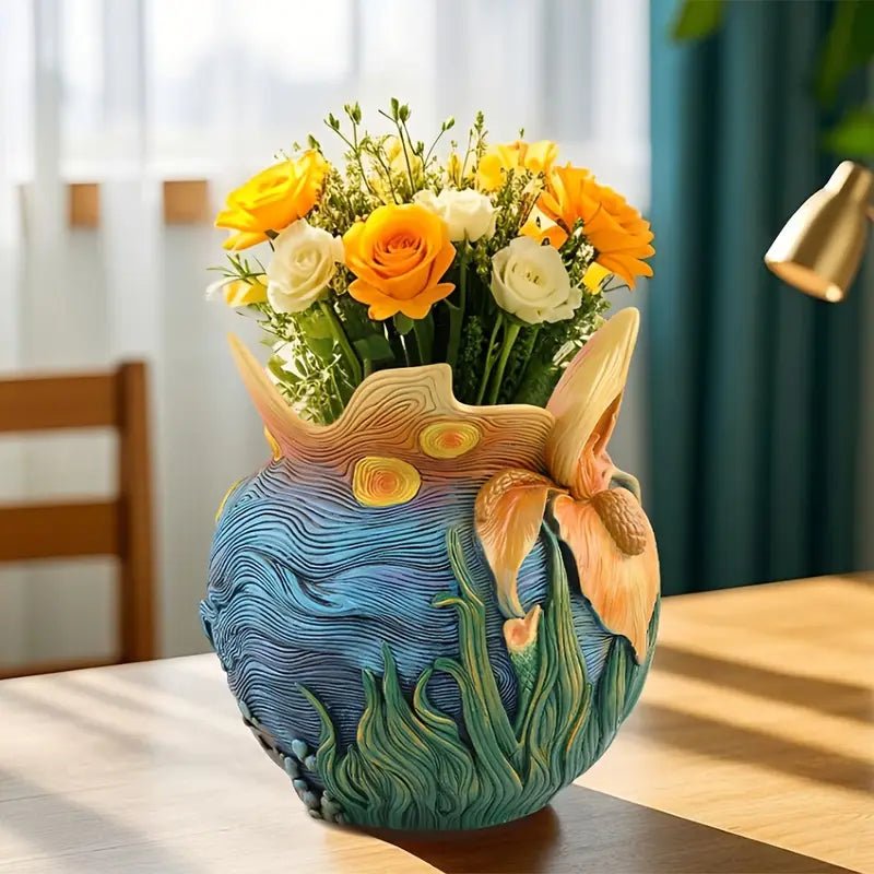 Decorative Vase for Dried Flowers, Flower Vase Handmade from Resin – image 7