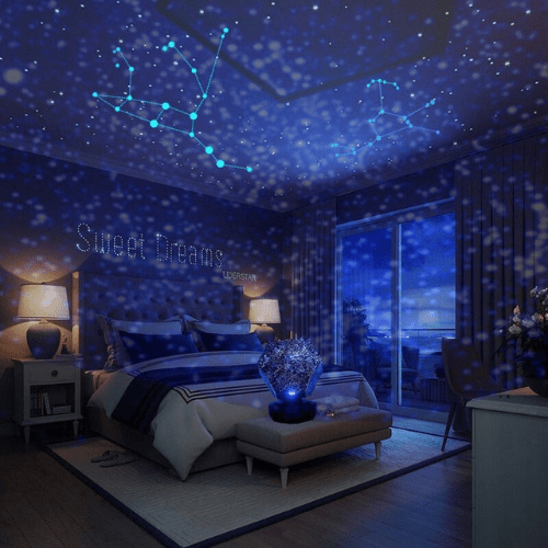 Galaxy Projector Light, Star Projector with Remote, Childrens Night Light, Colour Changing Bedroom Lighting
