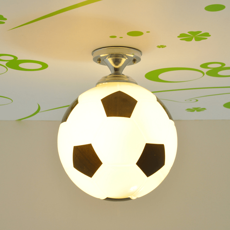 Football LED Ceiling Light, Dimmable Childrens Ceiling Light, Basketball Ceiling Light, Childrens Bedroom Lighting_04