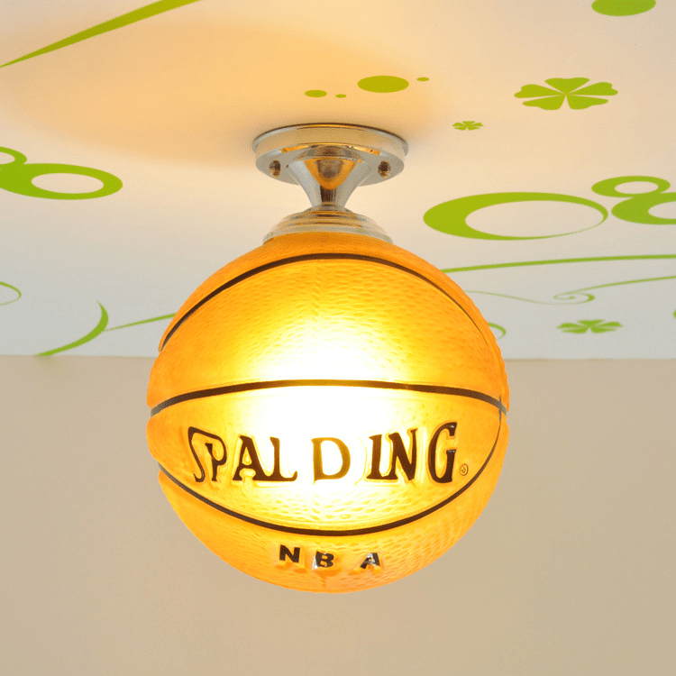 Football LED Ceiling Light, Dimmable Childrens Ceiling Light, Basketball Ceiling Light, Childrens Bedroom Lighting_05