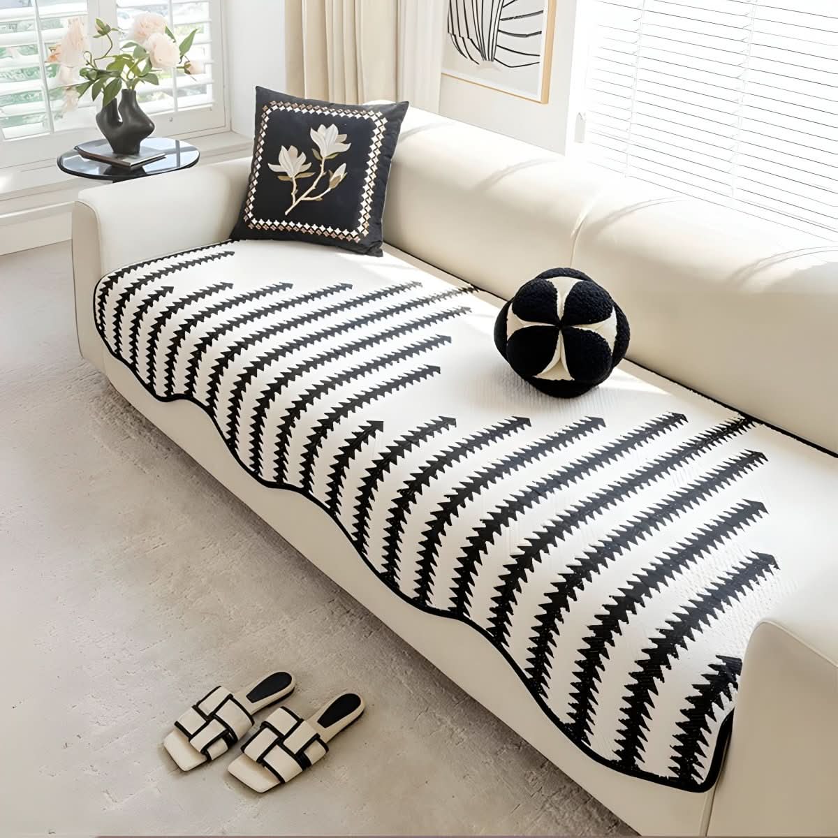 Sofa Covers, Soft Chenille Couch Cover, Decorative Sofa Protector for Living Room and Seating Areas – image 7