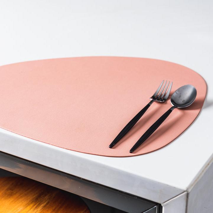 Placemats and Coasters, PU Leather Placemat and Coaster Set, Heat Resistant Table Mats, Wipeable Placemats for Dining_07