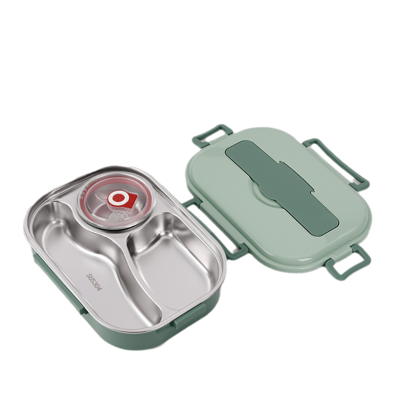 Lunch Box for Kids and Adults, Stainless Steel Lunch Box with Compartments and Soup Bowl, Bento Box for School and Work_08