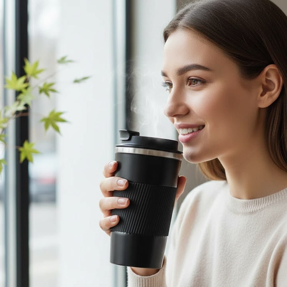 Insulated Travel Mug, Coffee Travel Mug with Leak Proof Lid, Reusable Coffee Cups, Thermal Cup 380 ml or 500 ml_02