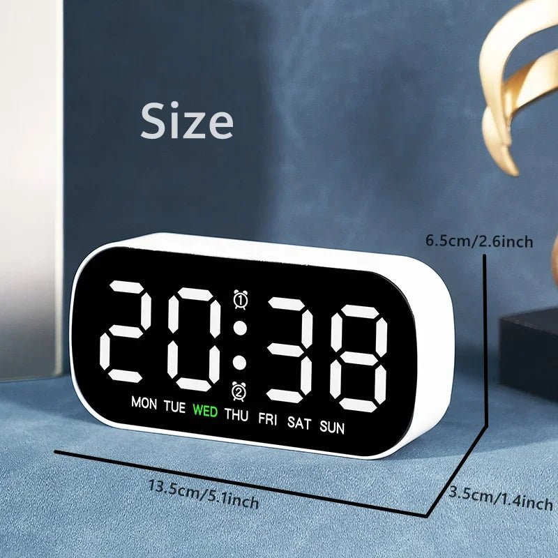 Digital Alarm Clock with Temperature and Date, Small Digital Clock for Bedroom – image 7