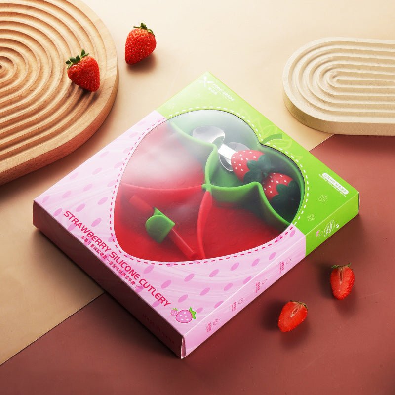Childrens Plate with Suction Base, Silicone Suction Plate for Babies and Toddlers, Divided Weaning Plate_10
