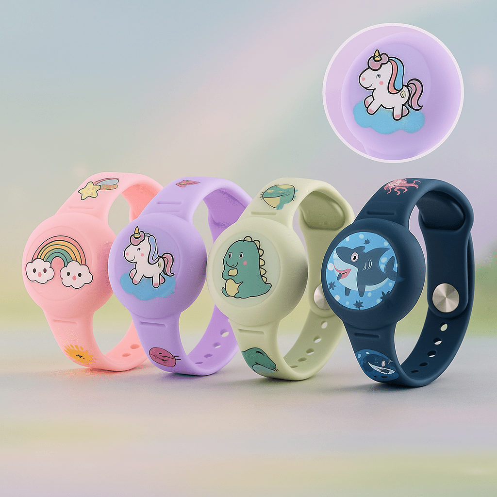 GPS Tracker for Kids, Childrens GPS Tracker Bracelet with Adjustable Strap, Colourful GPS Wristband for Children