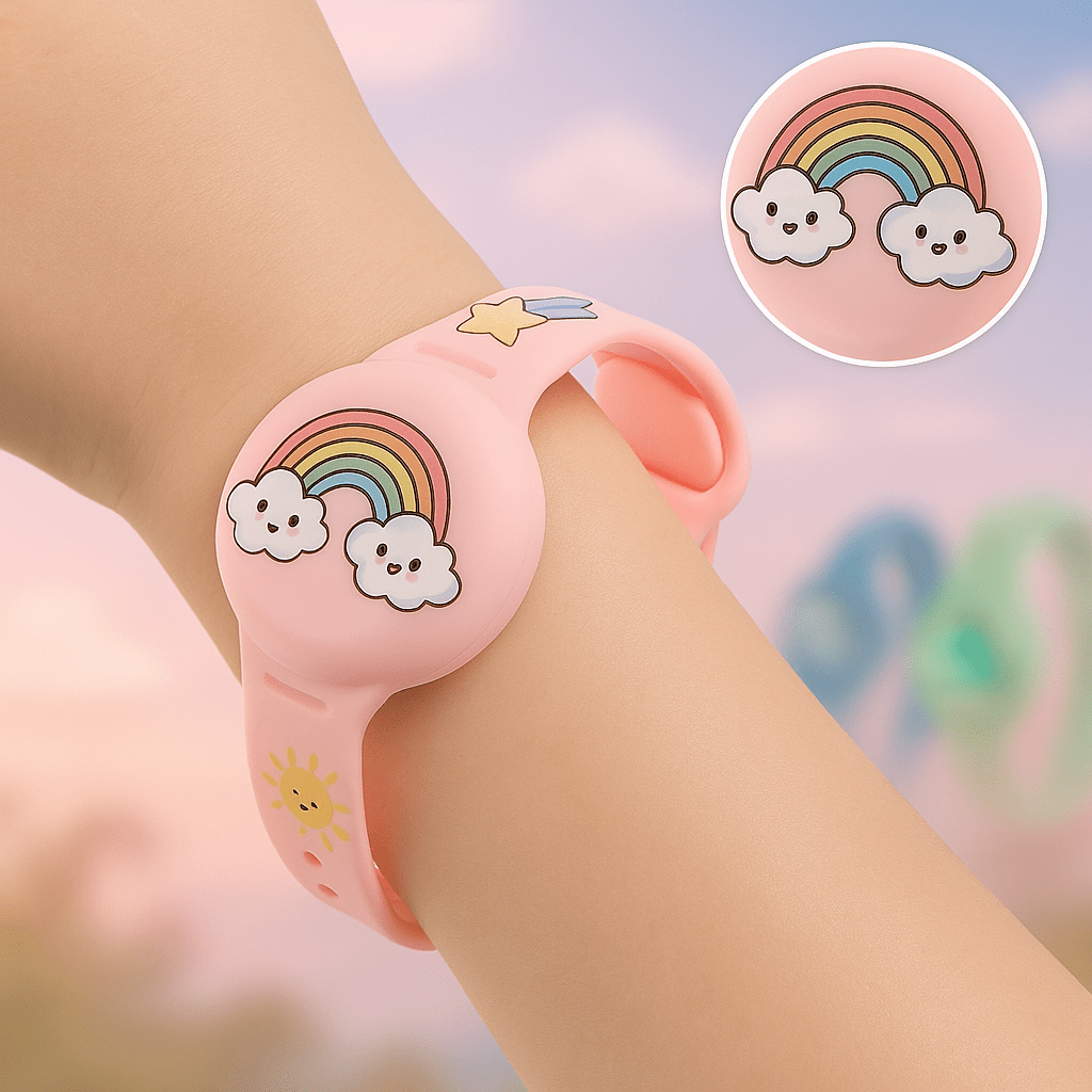 GPS Tracker for Kids, Childrens GPS Tracker Bracelet with Adjustable Strap
