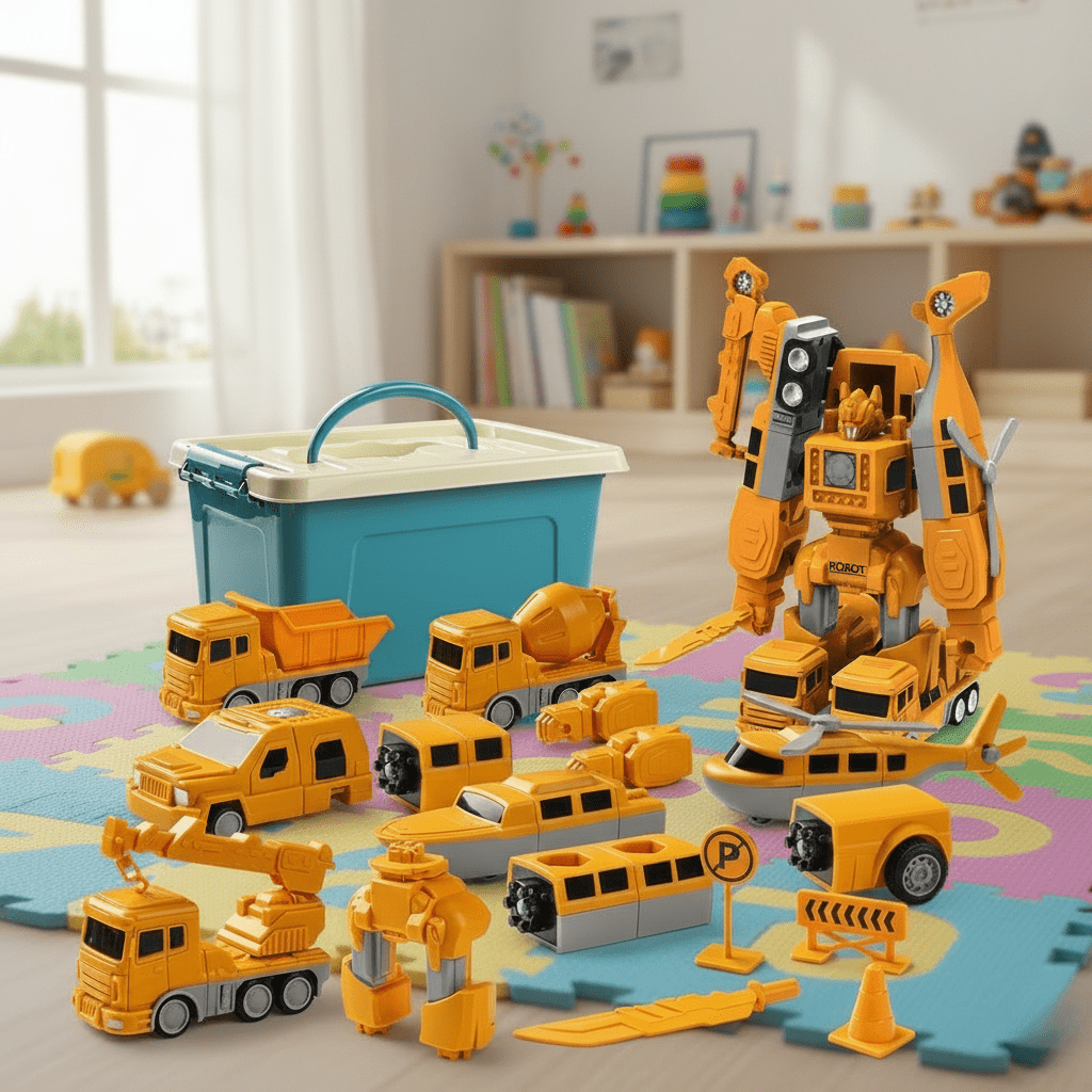 Magnetic Vehicles, Magnetic Blocks for Kids, Magnetic Toys for 4 Year Olds, Build Your Own Car Toy_00