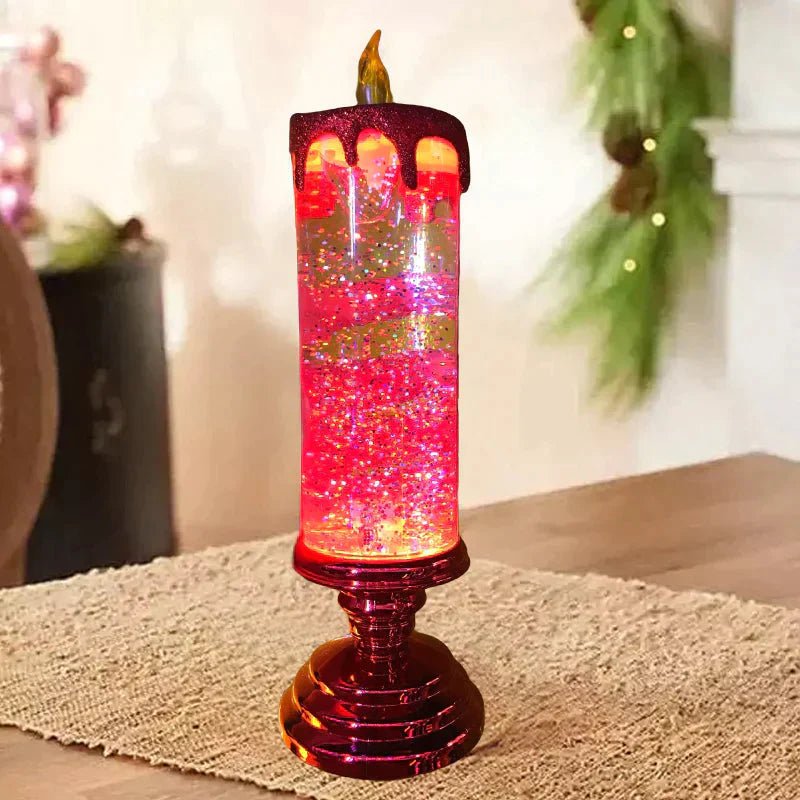 Christmas Candles, Flameless LED Candle with Flickering Light, Battery Candles for Christmas Table Decorations_02