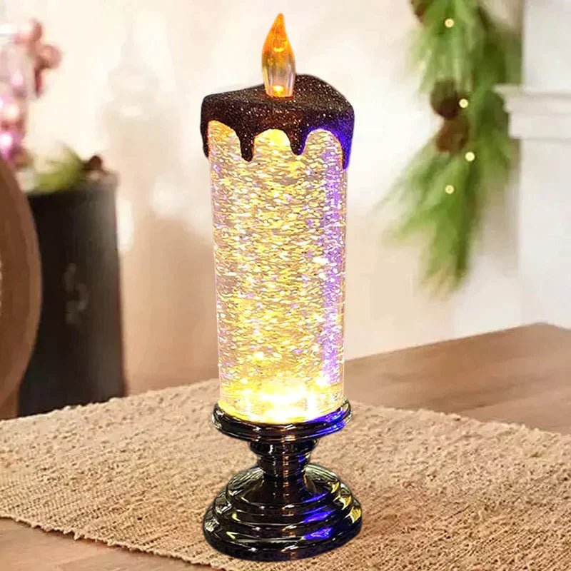 Christmas Candles, Flameless LED Candle with Flickering Light, Battery Candles for Christmas Table Decorations_03