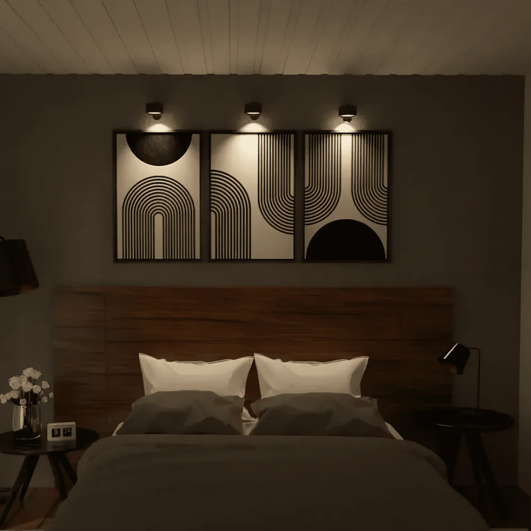 TimberGlow | Modern Elegant Wood Grain LED Wall Light 1
