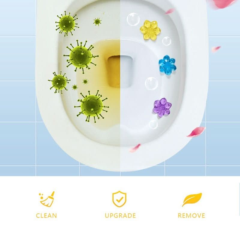 Toilet Cleaner Gel with Floral Fragrance, 2 in 1 Bathroom Air Freshener, Toilet Freshener Gel Stamp for Toilet Bowl_04
