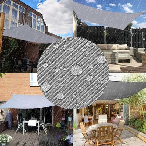 Waterproof Awning, Sun Shade Sail for Garden and Patio, Outdoor Canopy with 98% Shading, Garden Awning for Sun and Rain_03