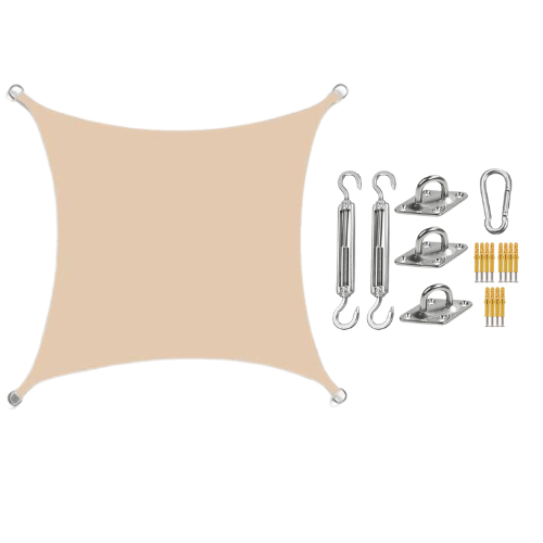 Waterproof Awning with 98% UV Protection, Patio Awning, Garden Sun Shade with Mounting Set, Outdoor Canopy in 9 Colours_05