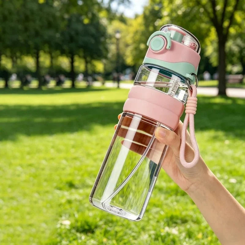 Water Bottle with Mist Spray 800 ml, Sports Water Bottle for Gym and Hiking, Leak Proof Mist Spray Bottle for Cooling_02