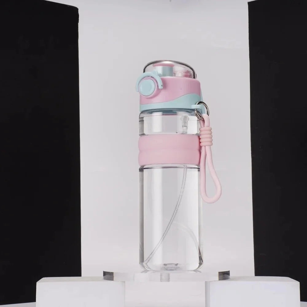 Water Bottle with Mist Spray 800 ml, Sports Water Bottle for Gym and Hiking, Leak Proof Mist Spray Bottle for Cooling_04
