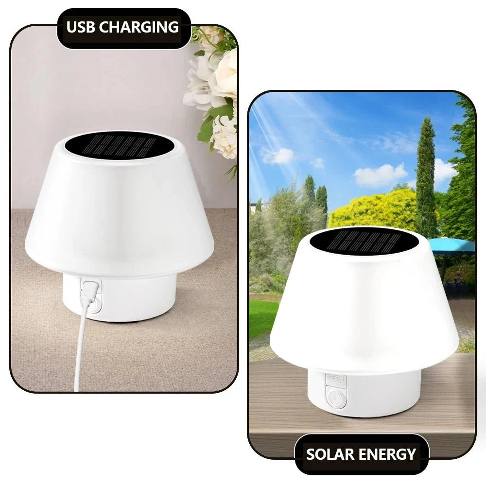 Solar Table Lamp Outdoor, Cordless Table Lamp with 4 Modes, Rechargeable Camping Lights, Solar Garden Lights, Outdoor Lighting_04