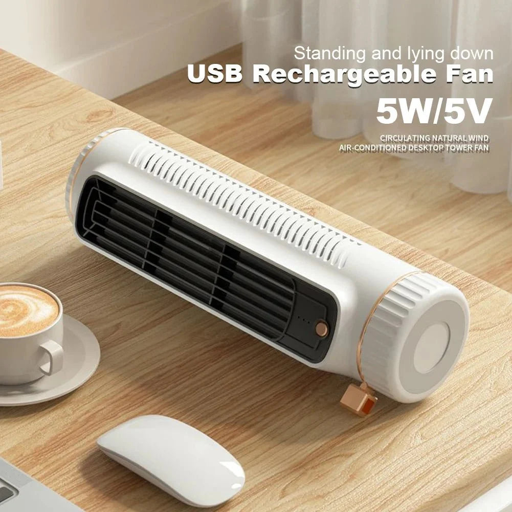 Bladeless Tower Fan with 360 Degree Air Circulation, Quiet Cooling Fan for Bedroom and Living Room, Bladeless Fan_02