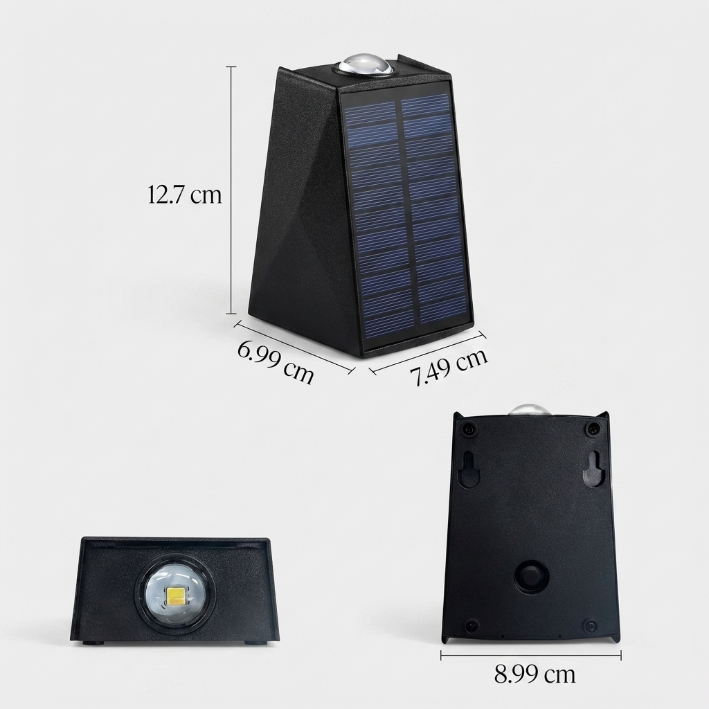 TrapezoidGlow | Modern LED Outdoor Wall Light with Motion Sensor 4