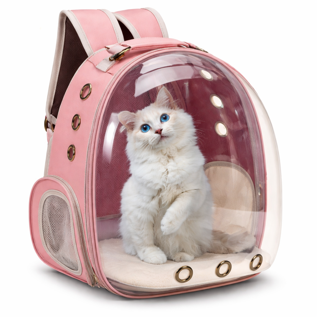 TravelMate | Cat Carrier Backpack with Ventilation Mesh & Ergonomic Straps | Comfortable Design for Safe Pet Travel 3