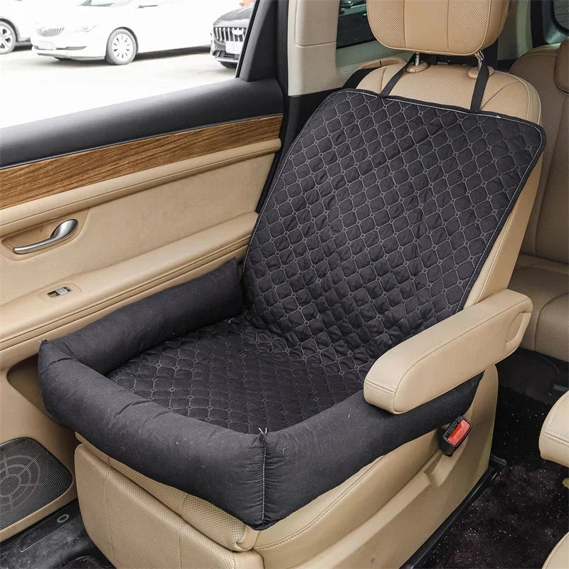 Travel Buddy | Dog Car Seat Cover with Waterproof Protection | Comfortable Travel Bed for Small & Medium Dogs 0