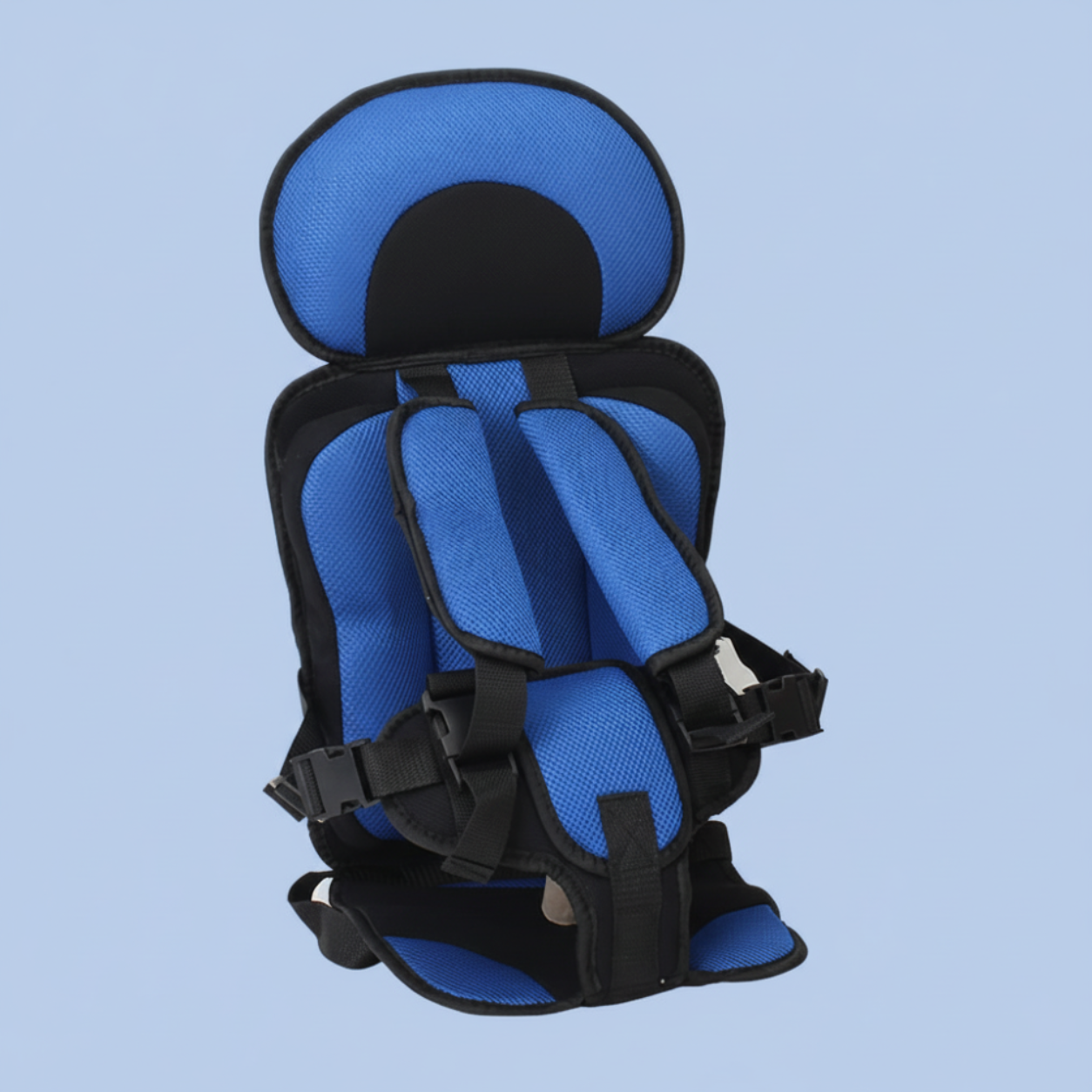 Travel Buddy | Portable Booster Car Seat with 5-Point Harness | Foldable Design for Easy Transport 3