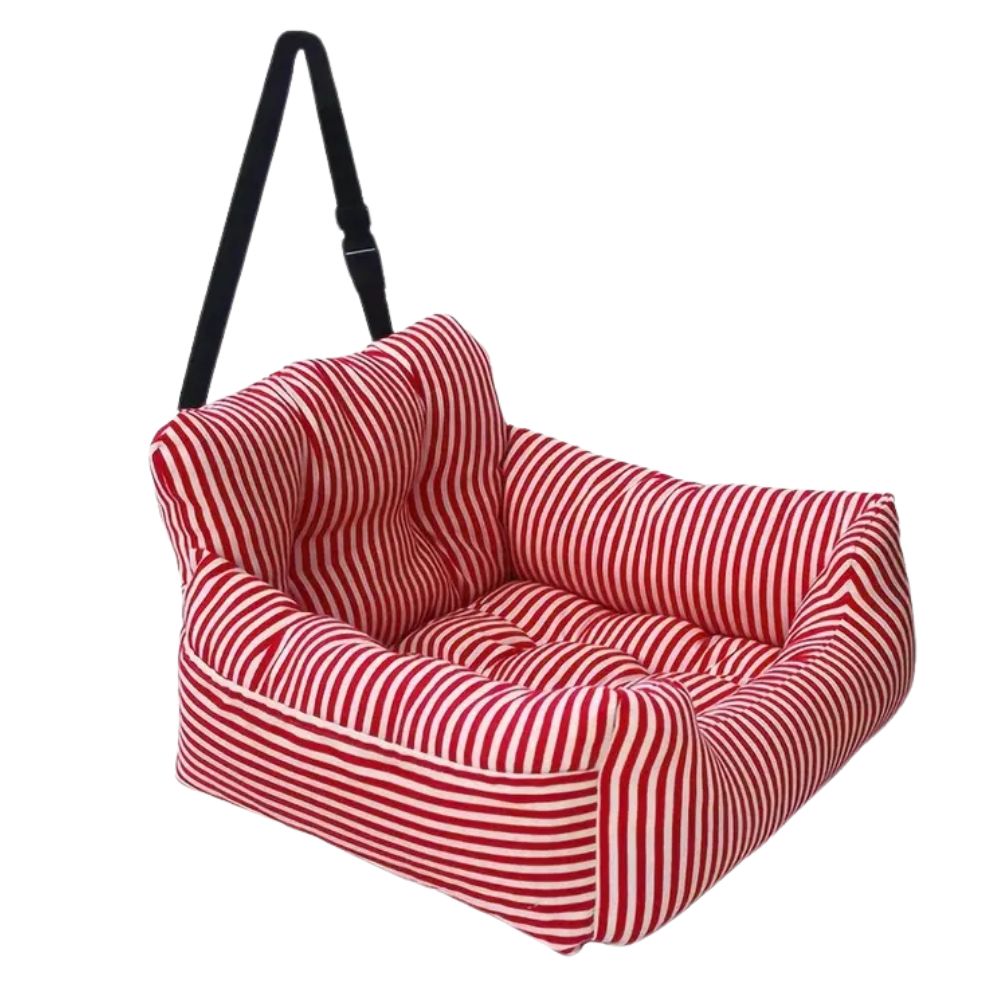 Travel Pet Seat | Dog Car Seat with Non-Slip Base & Adjustable Straps | Comfortable Solution for Safe Pet Travel 0