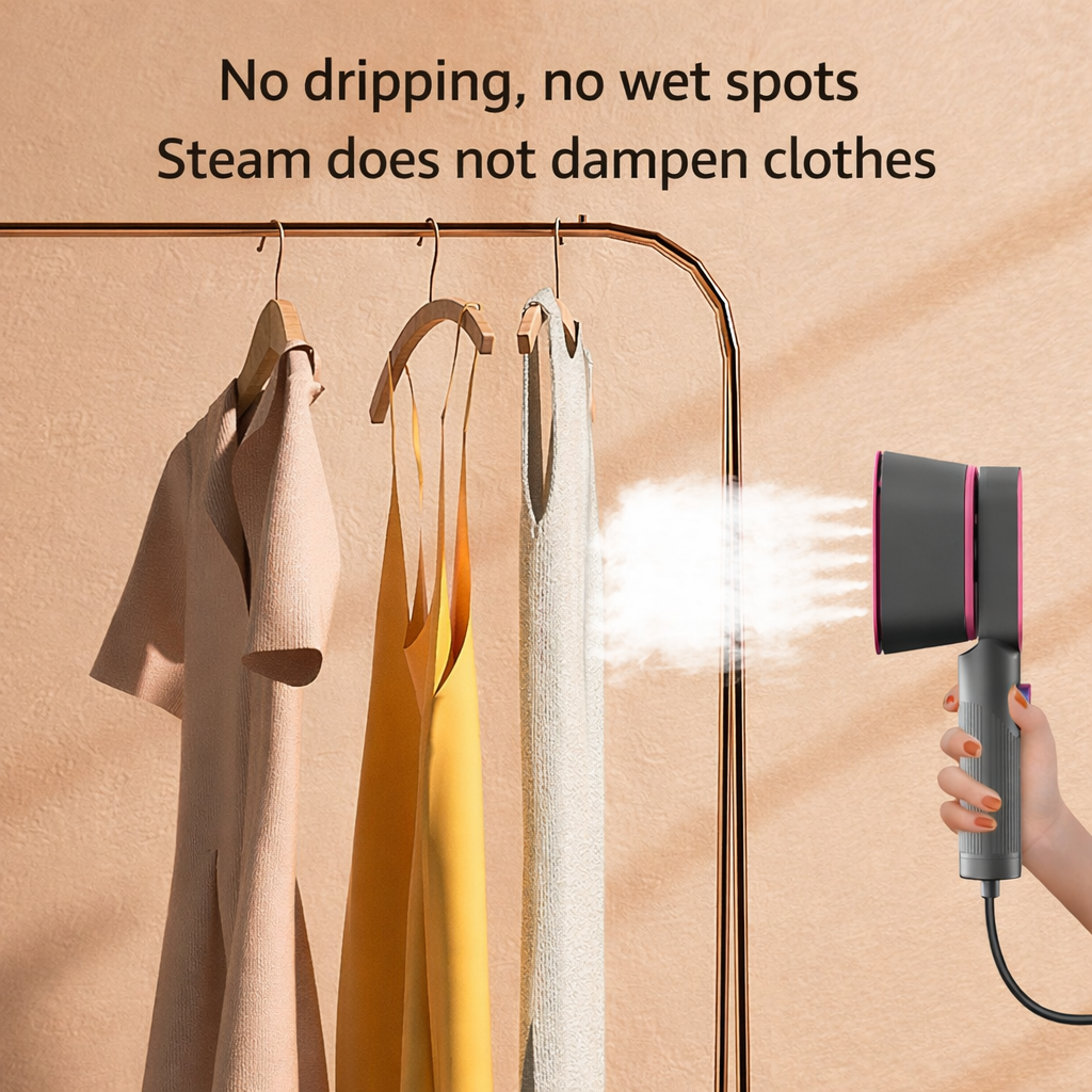 Travel Ready | Handheld Garment Steamer with Quick Heat Technology | Compact Fabric Care Tool for Neat Clothing