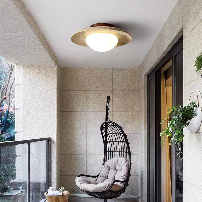 TravertineGlow | Elegant Minimalist Round LED Ceiling Light 4