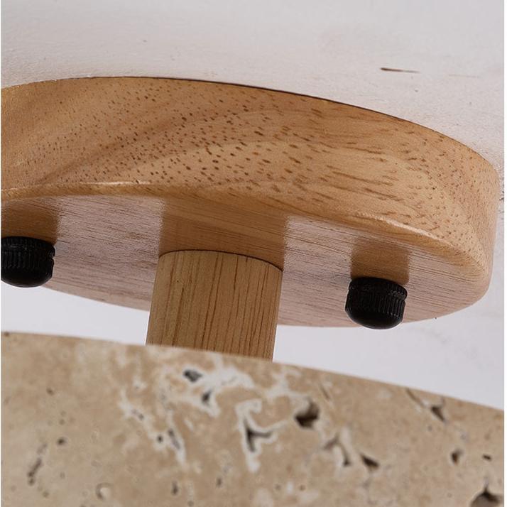 TravertineGlow | Elegant Minimalist Round LED Ceiling Light 6