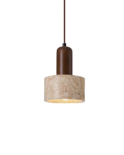 TravertineGlow | Elegant Natural Stone Kitchen Pendant Lighting Fixture 0