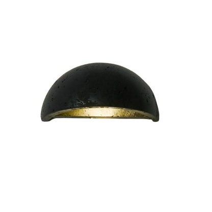 TravertineGlow | Elegant Organic LED Semicircular Wall Sconce Lighting 4