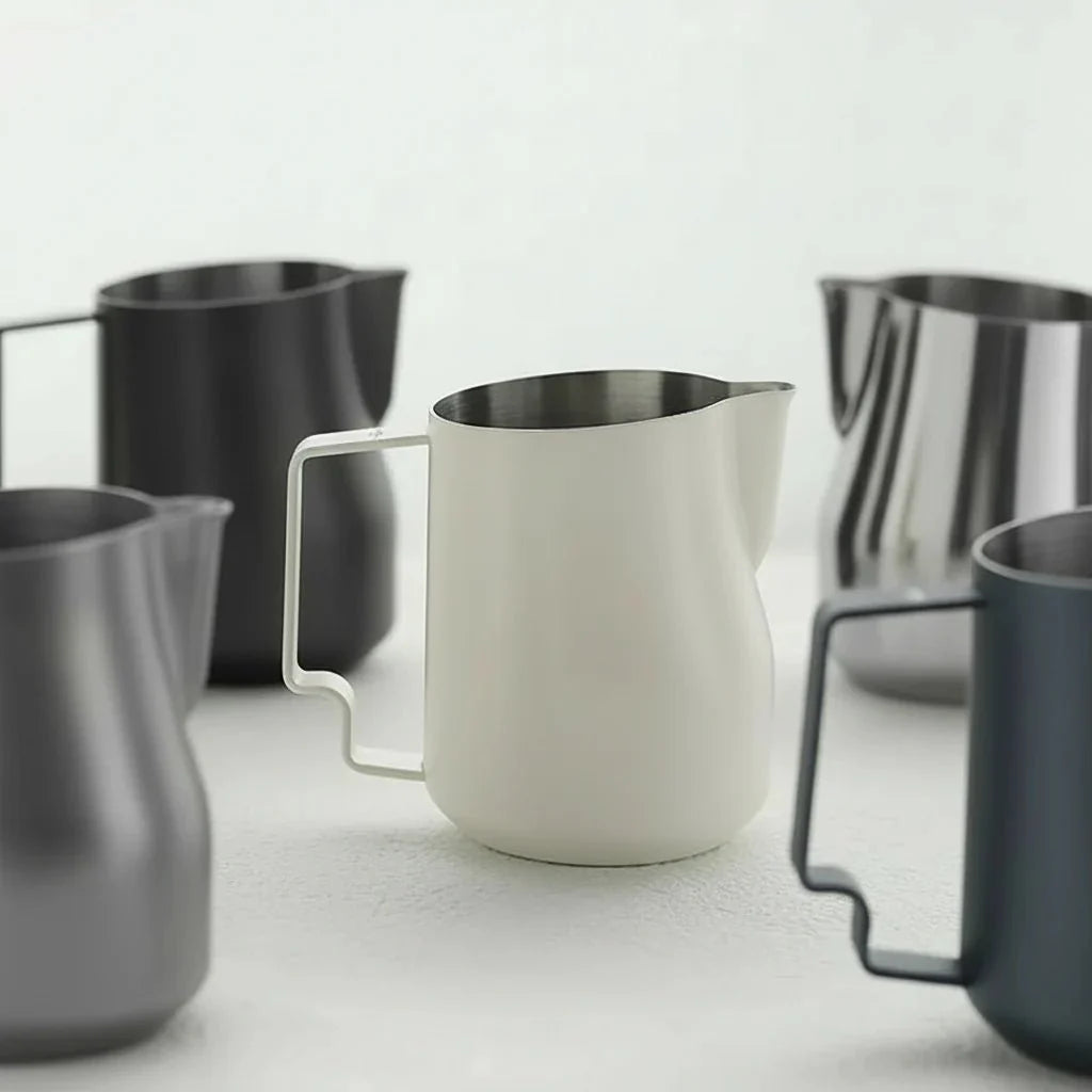 Stainless Steel Milk Jug for Latte Art, Milk Frothing Jug with Turbine Interior, Coffee Machine Accessories_04