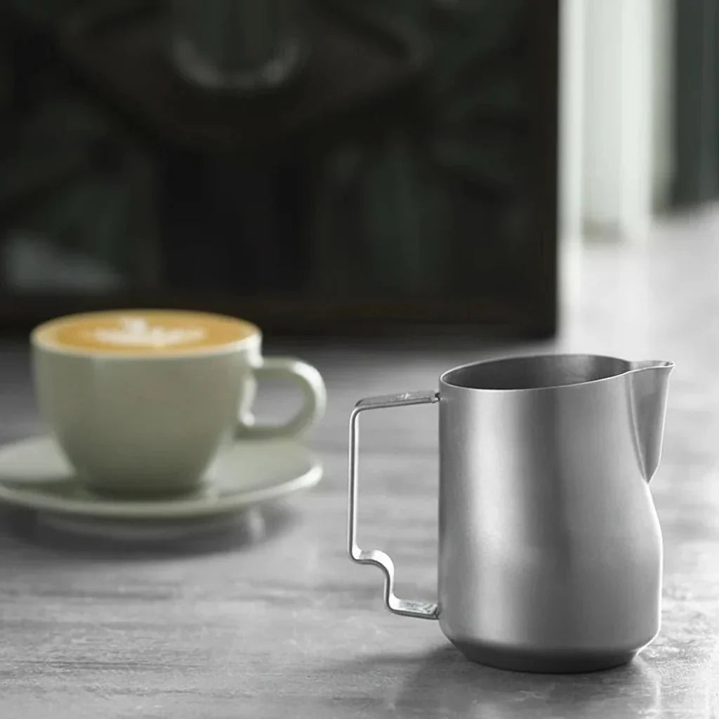 Stainless Steel Milk Jug for Latte Art, Milk Frothing Jug with Turbine Interior, Coffee Machine Accessories_05