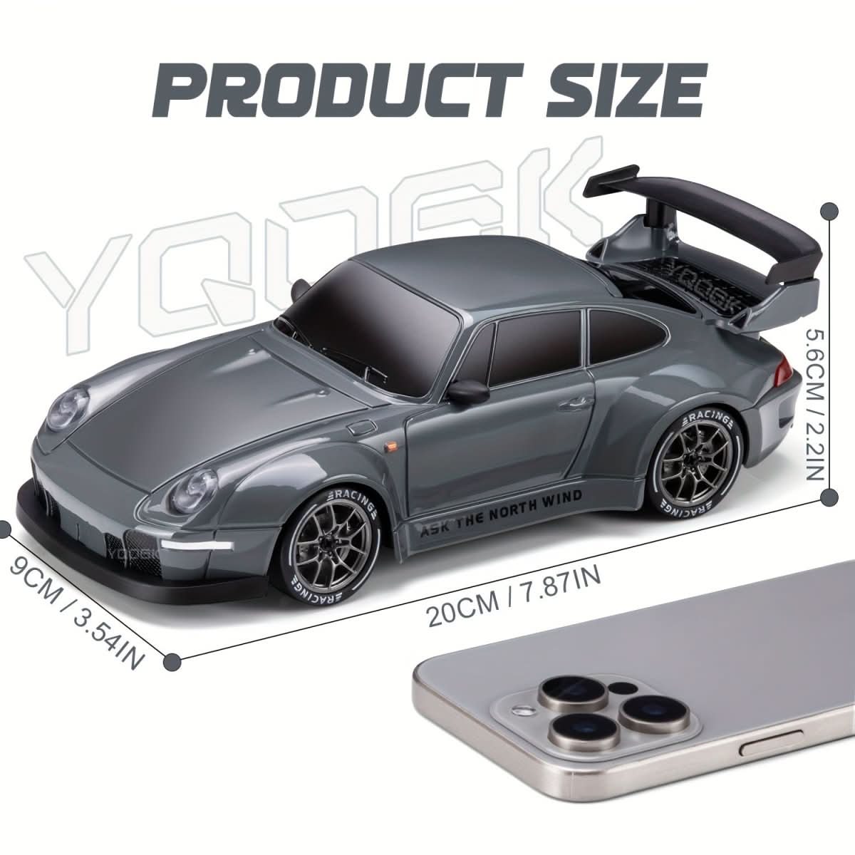Remote Control Car, 1:24 RC Drift Car with LED Wheels and All Wheel Drive, Rechargeable Radio Controlled Car for Kids_07
