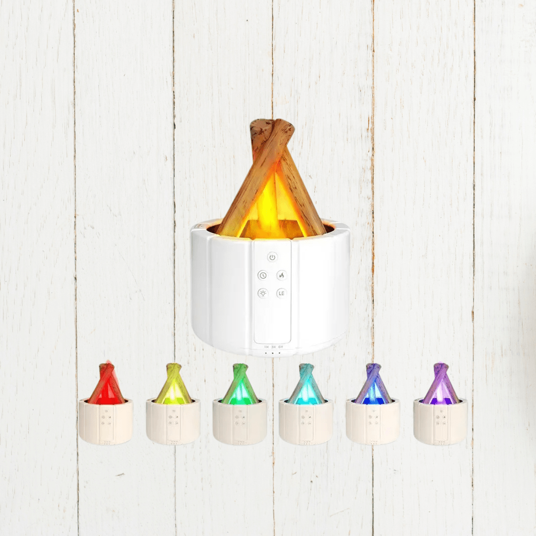Humidifiers for Bedroom, Flame Essential Oil Diffuser, Ultrasonic Aroma Diffuser 200 ml, Quiet Room Humidifier_02