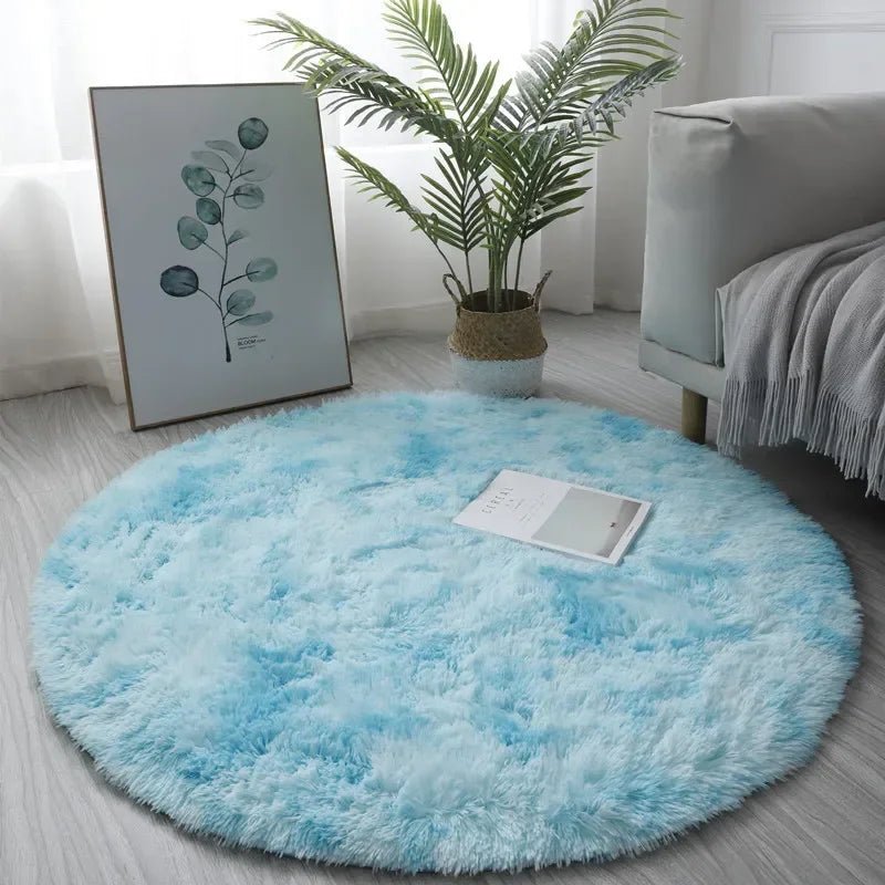 Round Rugs for Living Room, Soft Bedroom Rug, Fluffy Circle Rug with High Pile, Shaggy Hallway Rug_03