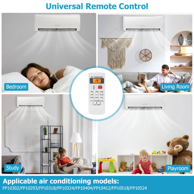 Universal AC Remote Control | Multi-Climate Modes with Digital Display | Effortless Temperature Management for Home Comfort 3