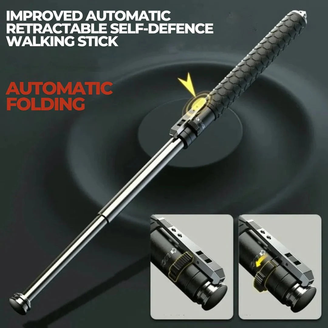 Walking Stick, Folding Walking Stick with Self Defence Function, Hiking Stick and Walking Cane in Aluminium – image 6