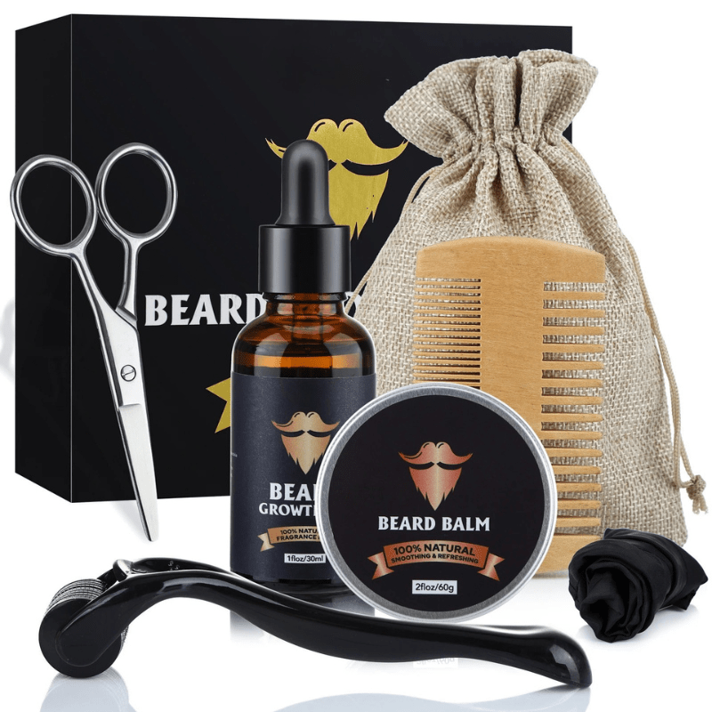 Beard Growth Kit with Derma Roller, Beard Oil – image 12
