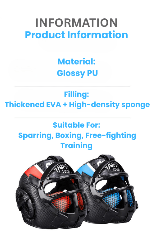 Boxing Head Guard with Face Mask, Taekwondo Head Guard for Kids and Adults – image 7