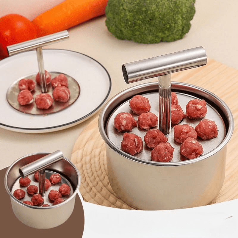 Meatball Maker Stainless Steel, Meatball Mould with 6 or 12 Holes, Kitchen Gadgets for Meat and Vegan Balls_07