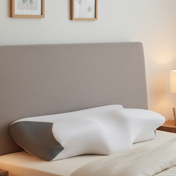 Memory Foam Pillows, Anti Snore Pillow, Ergonomic Neck Support Pillow with Removable Machine Washable Cover_00
