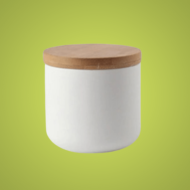 Ceramic Storage Jars with Bamboo Lid, Airtight Food Storage Containers 260 to 1000 ml, Kitchen Storage Jars for Pantry_06